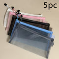 5pcs Travel Makeup Bag - Toilet Supplies Zippered Mesh Bag - Storage Bag - Travel Storage Bag - Daily or Travel Essentials - Small Item Storage Bag - Portable Makeup and Travel Storage Bag